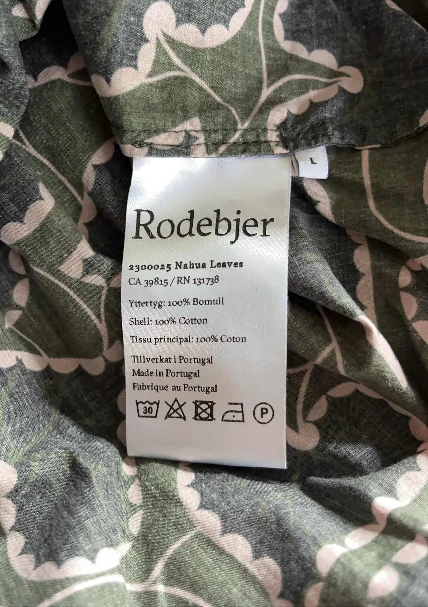 Rodebjer Nahua Leaves-blus
