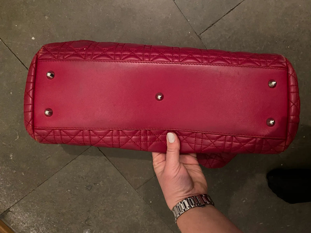 Christian Dior Cannage Soft Shopping-skinnhandväska