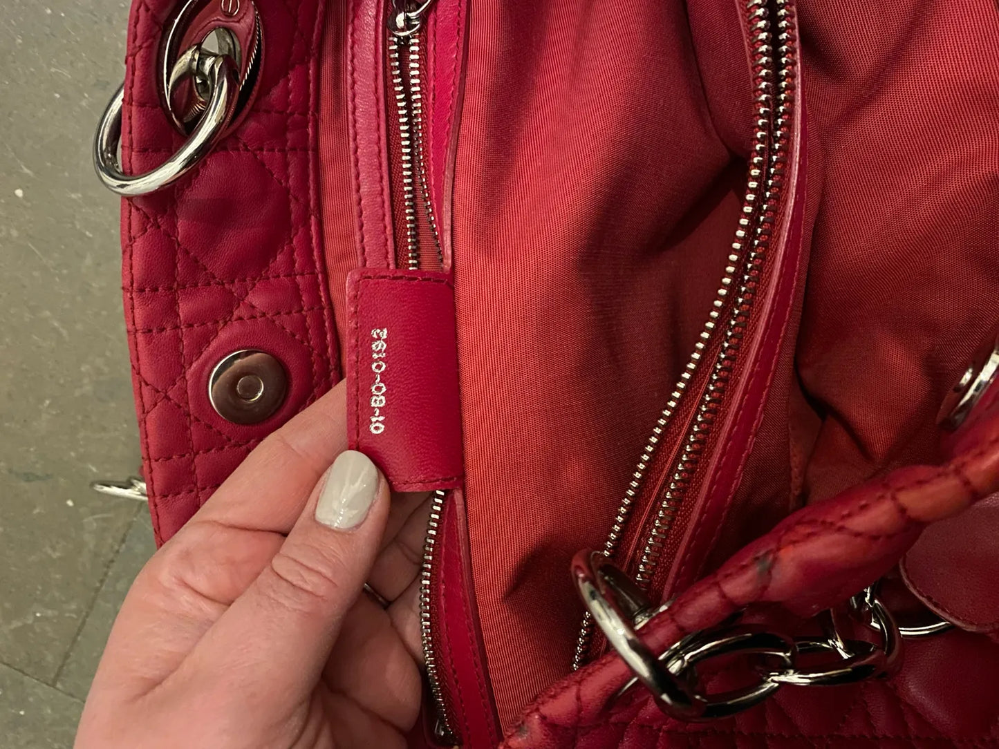 Christian Dior Cannage Soft Shopping-skinnhandväska