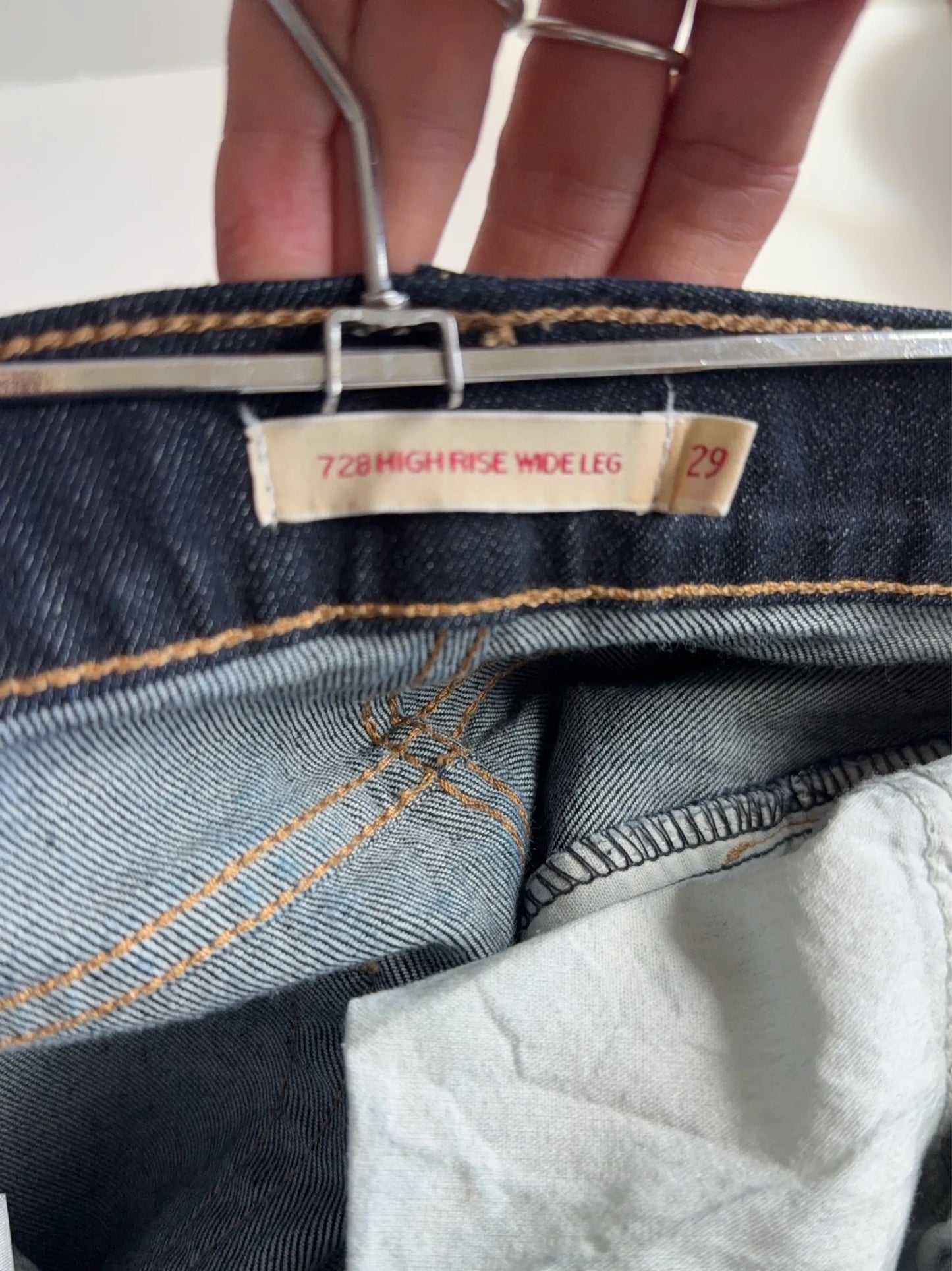 Levi's 728 High Rise Wide Leg Jeans