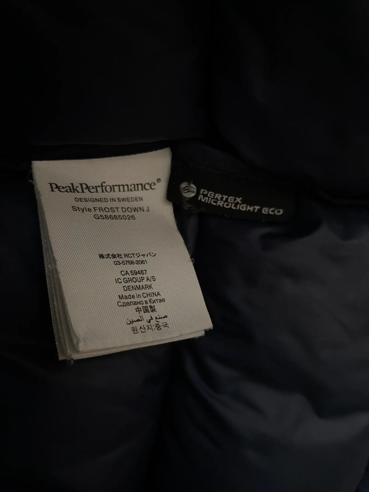 Peak Performance Frost-dunjacka