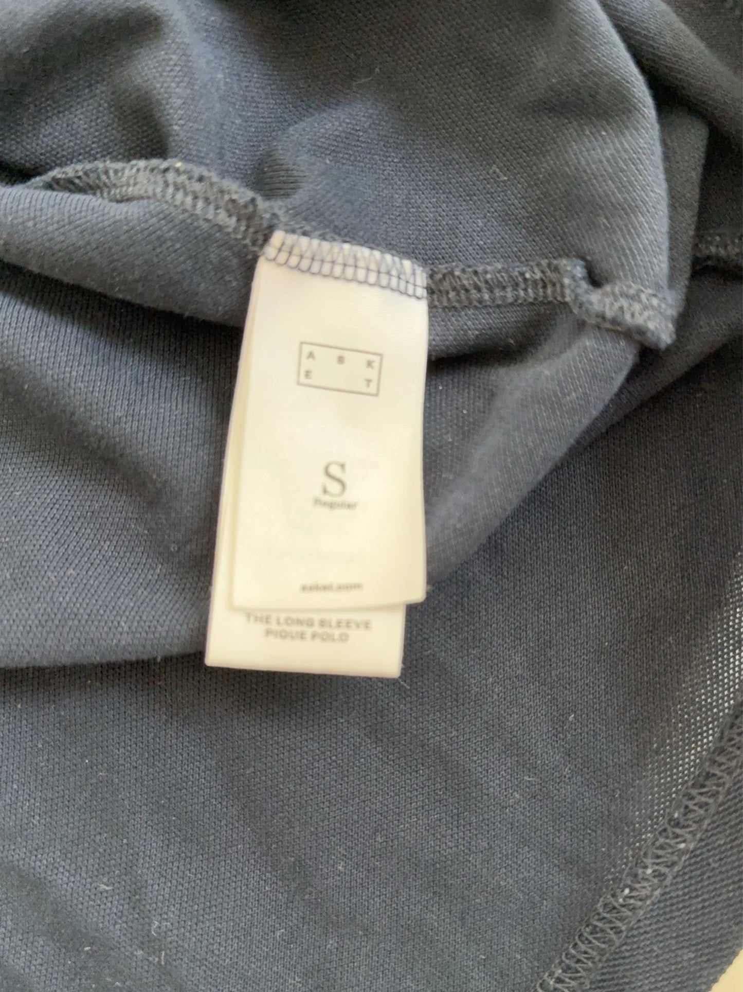 Asket The Loong Sleeve Pique Polo-piké