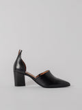 Blankens The Riverside Black Leather-skinnklackar NWOT
