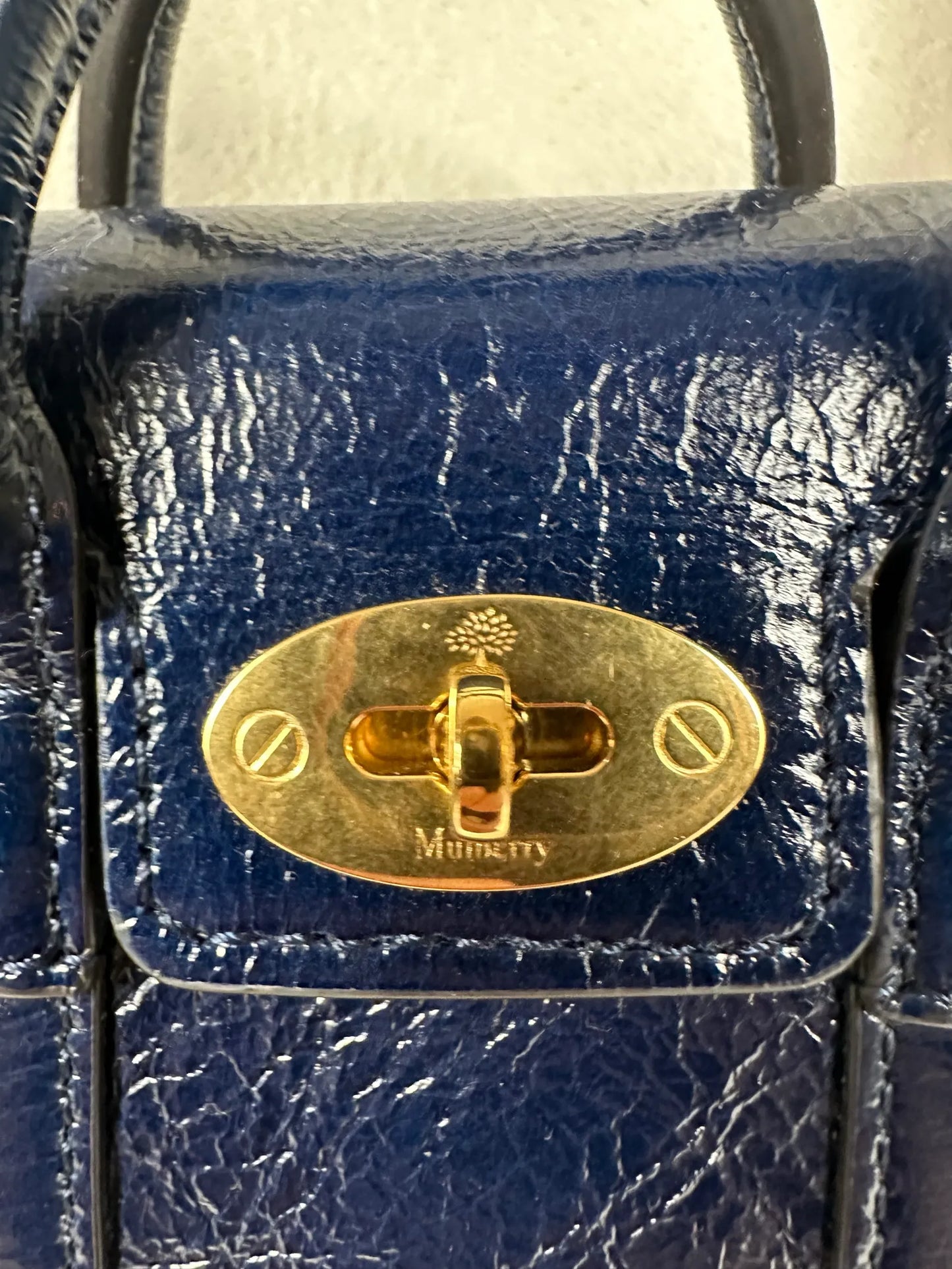 Mulberry-skinnaxelremsväska NWT