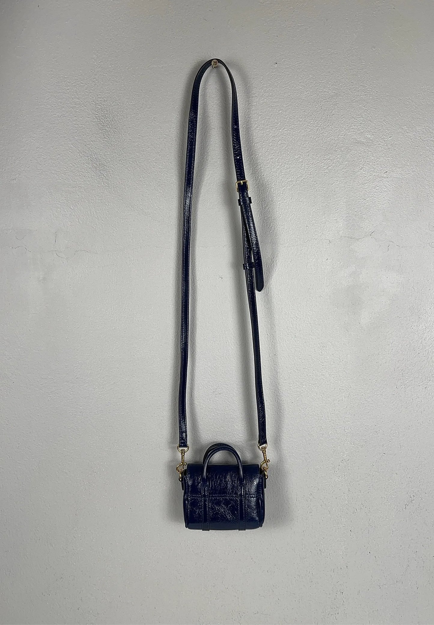 Mulberry-skinnaxelremsväska NWT