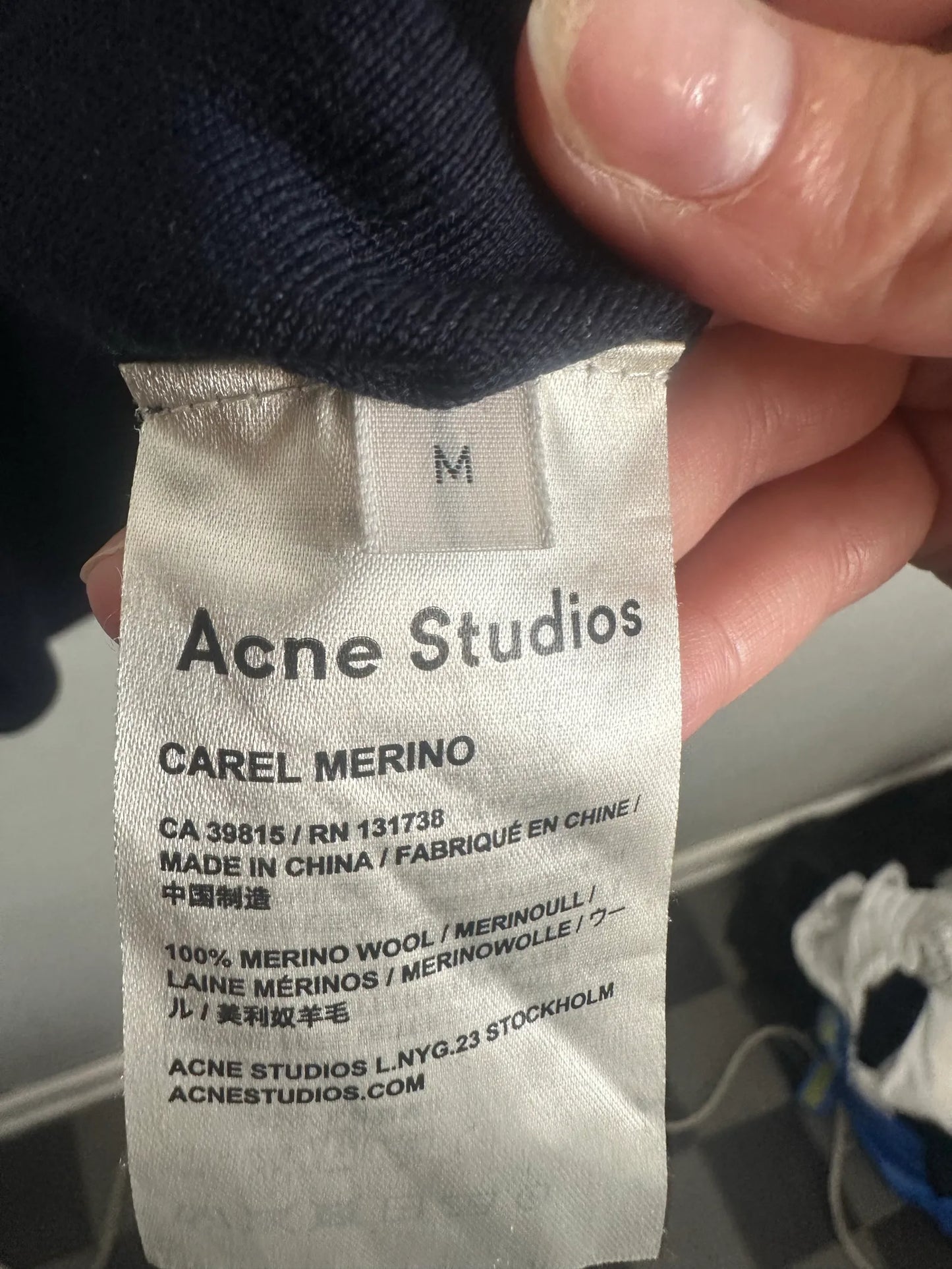 Acne Studios Carel Merino-ulltröja