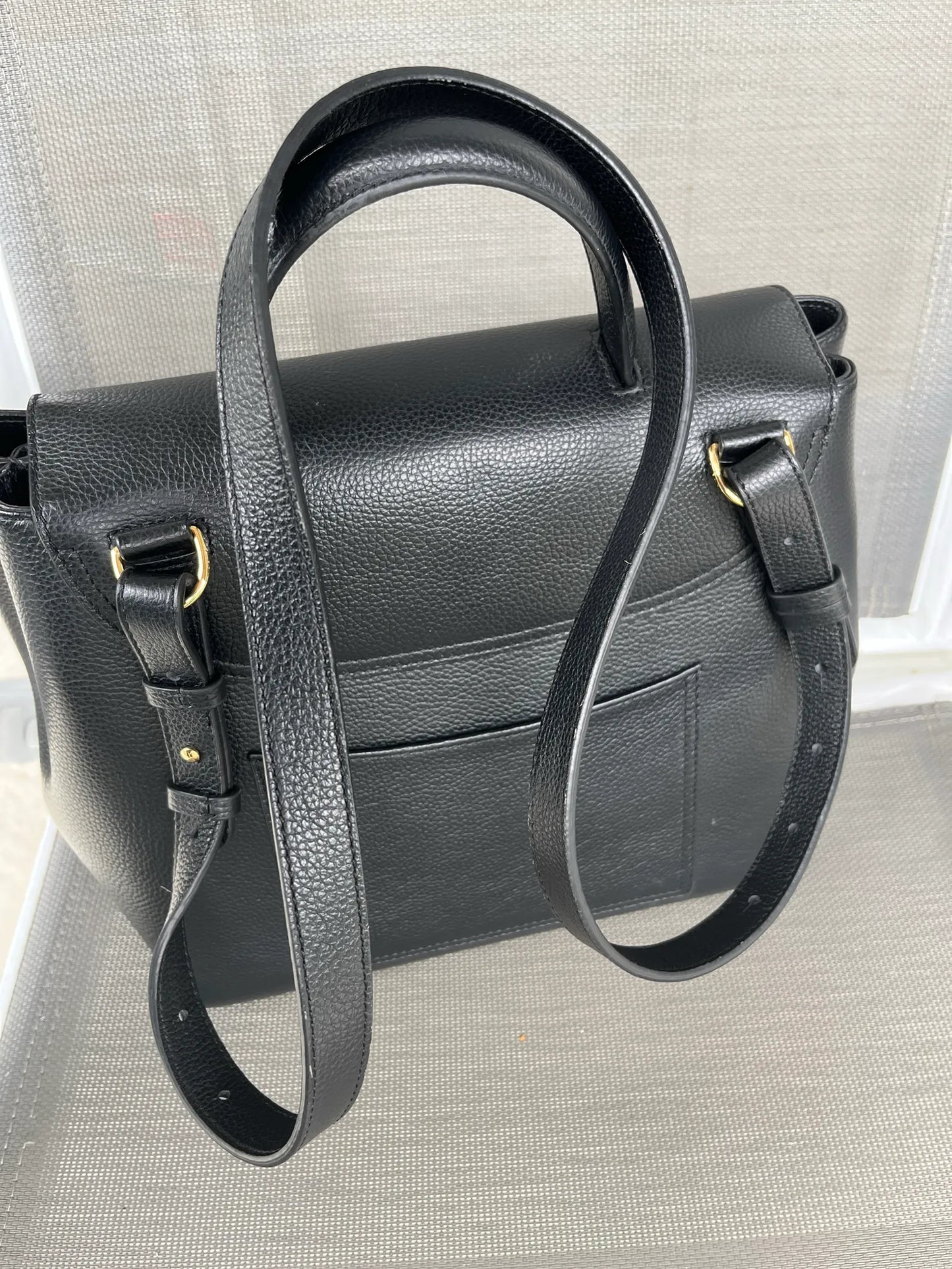 Polene Numéro Un, Edition Textured Black Shoulder bag