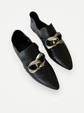 Rodebjer Mollie-skinnloafers NWOT
