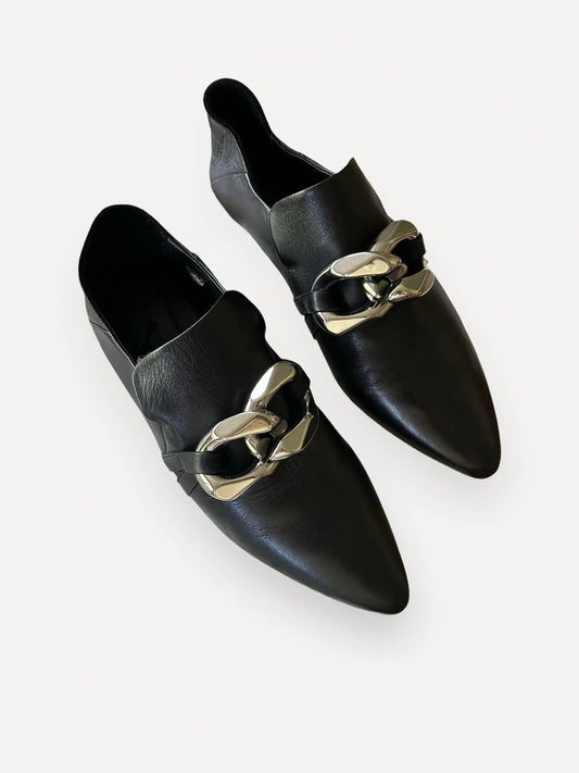 Rodebjer Mollie-skinnloafers NWOT