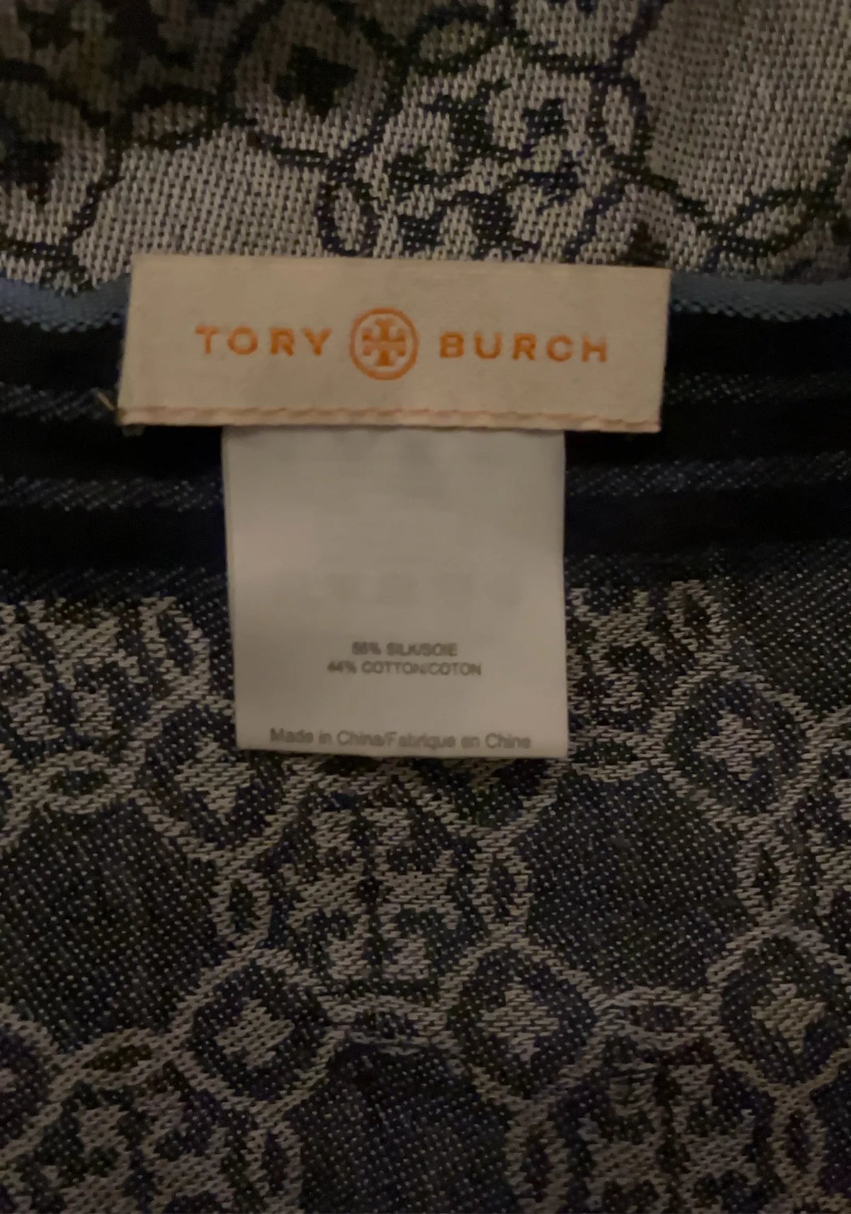 Tory Burch-sidensjal