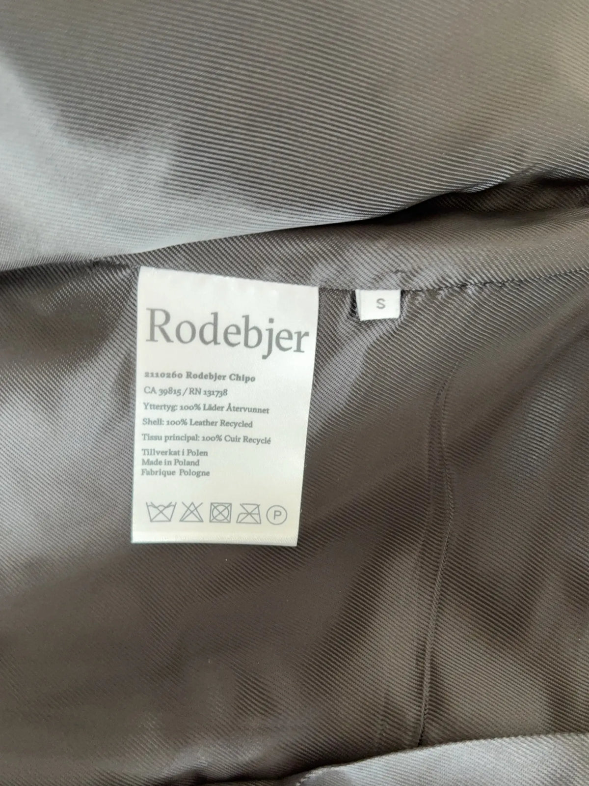Rodebjer Quiltad-skinnjacka NWOT