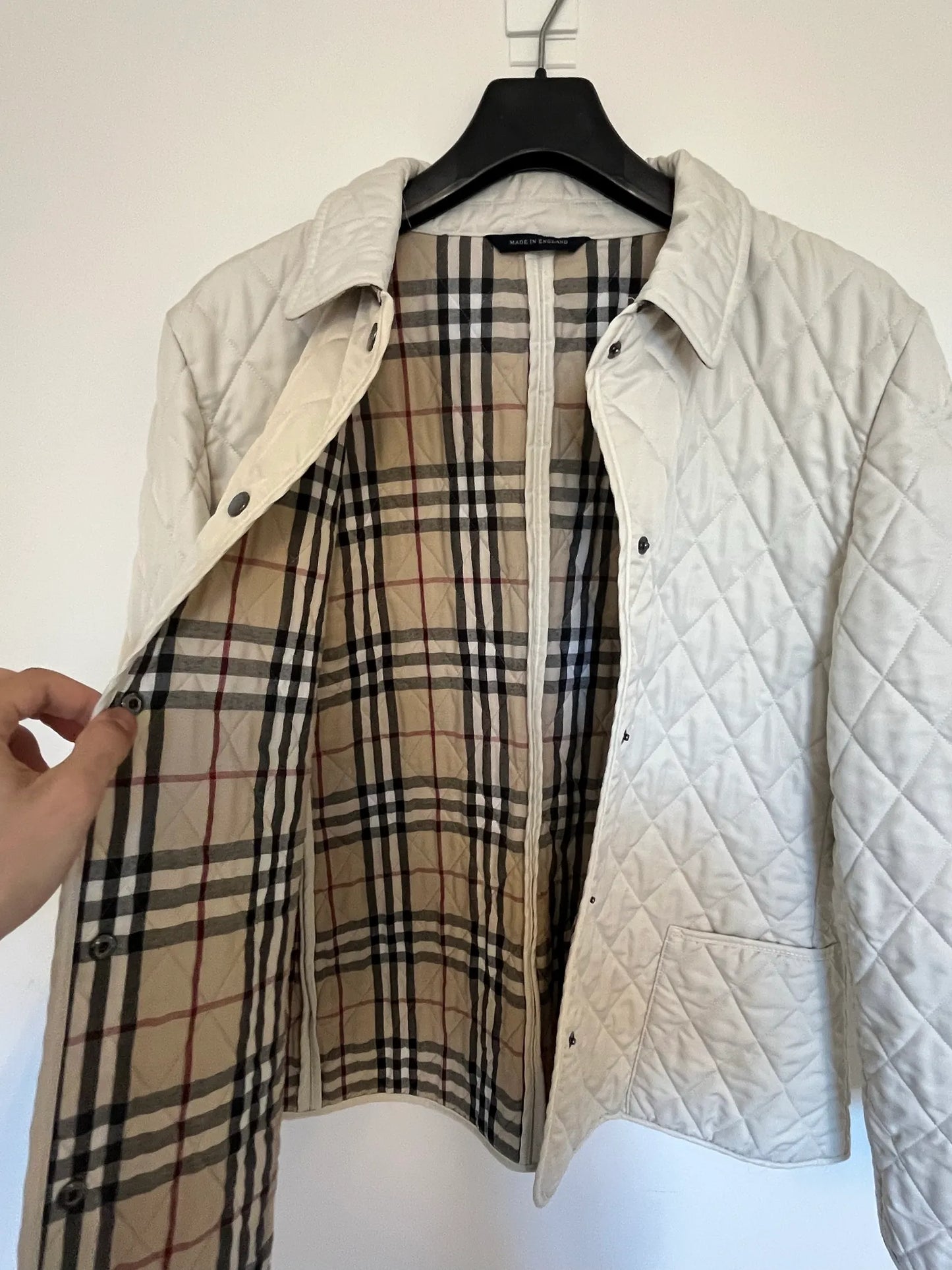 Burberry-skinnfritidsjacka