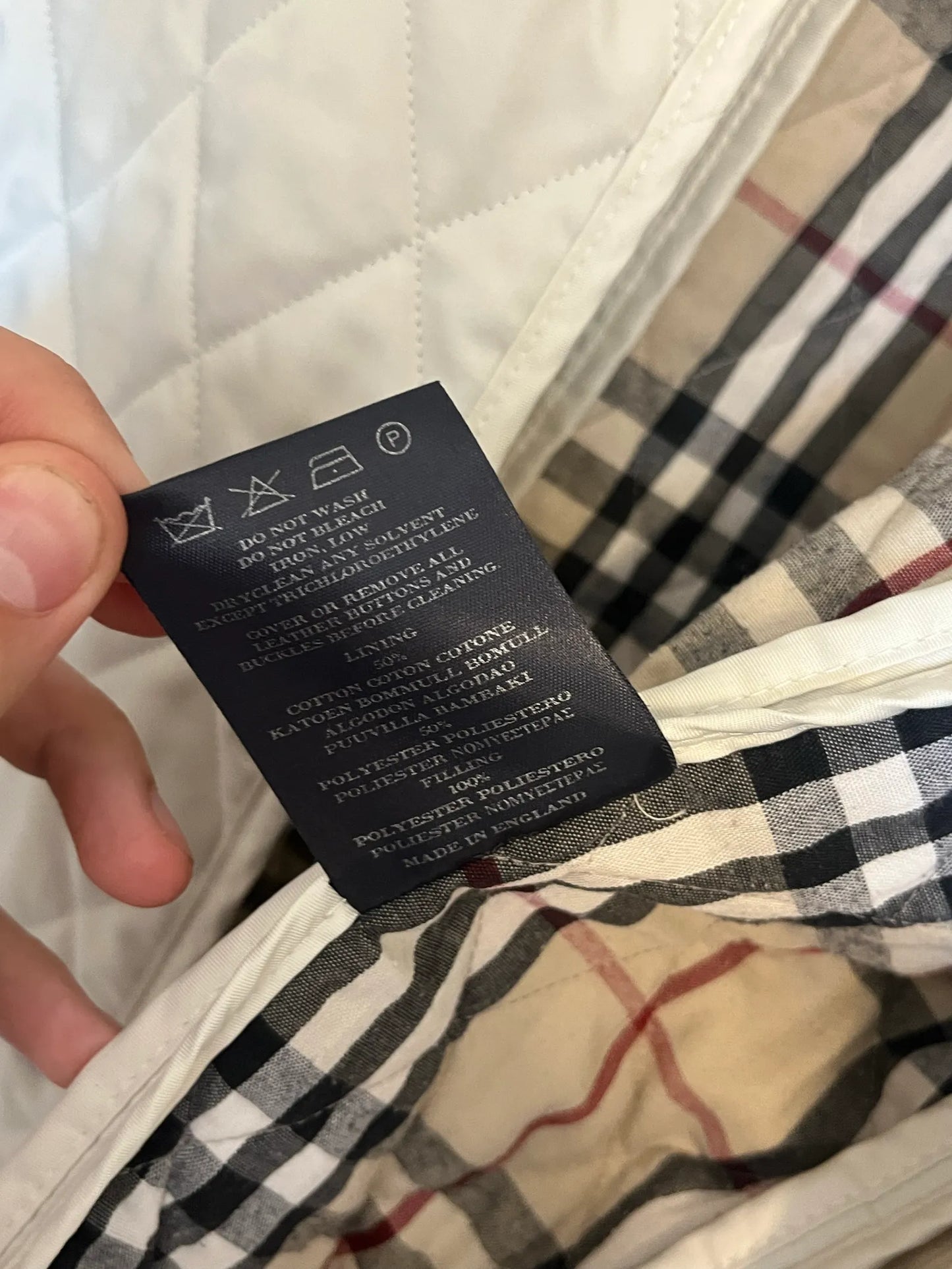 Burberry-skinnfritidsjacka