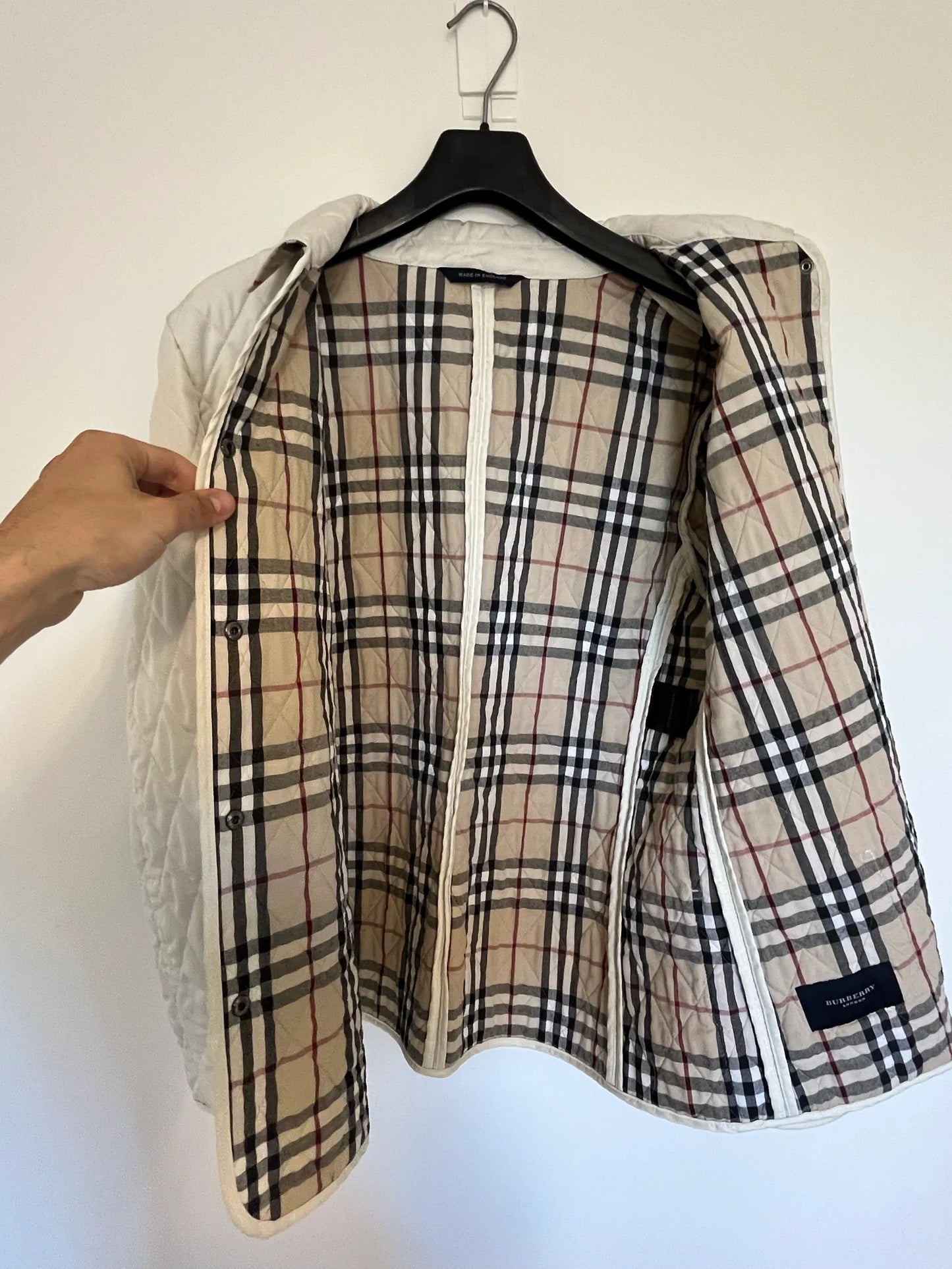 Burberry-skinnfritidsjacka