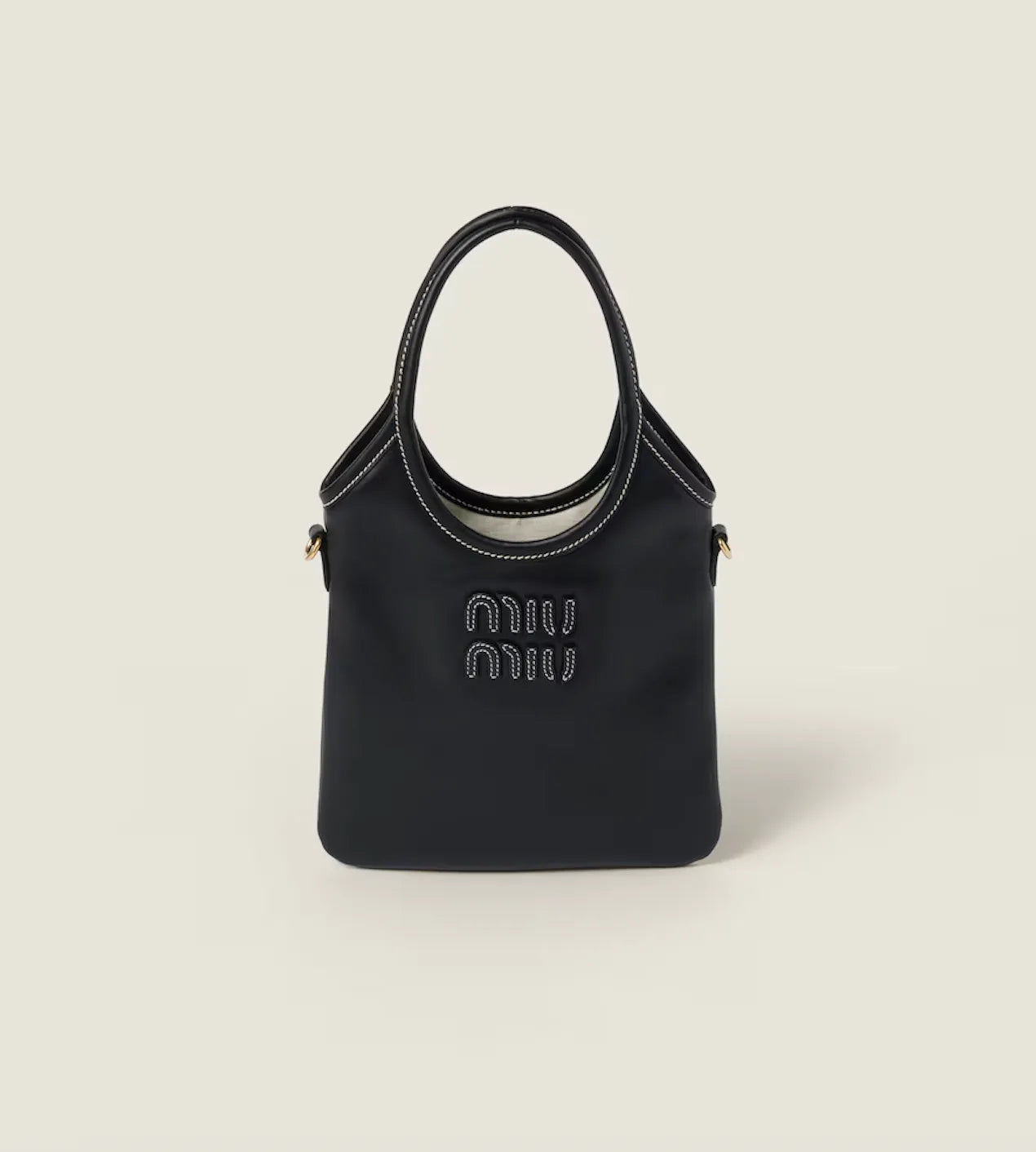 Miu Miu Ivy Leather Handbag Mini-skinnaxelremsväska NWOT