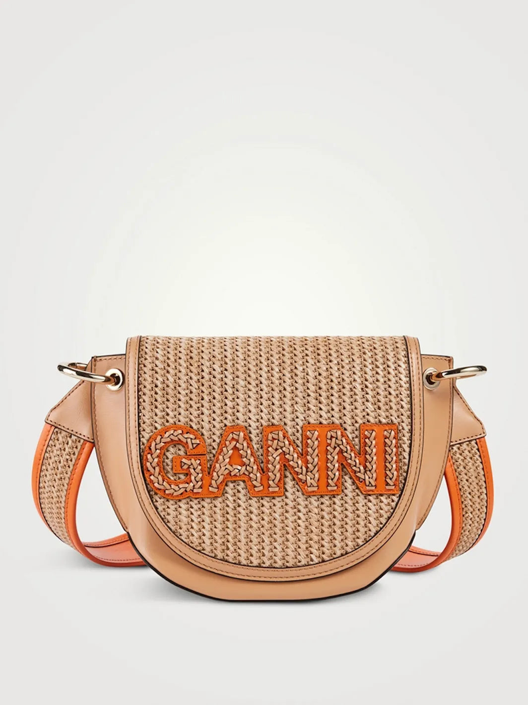Ganni-skinnaxelremsväska