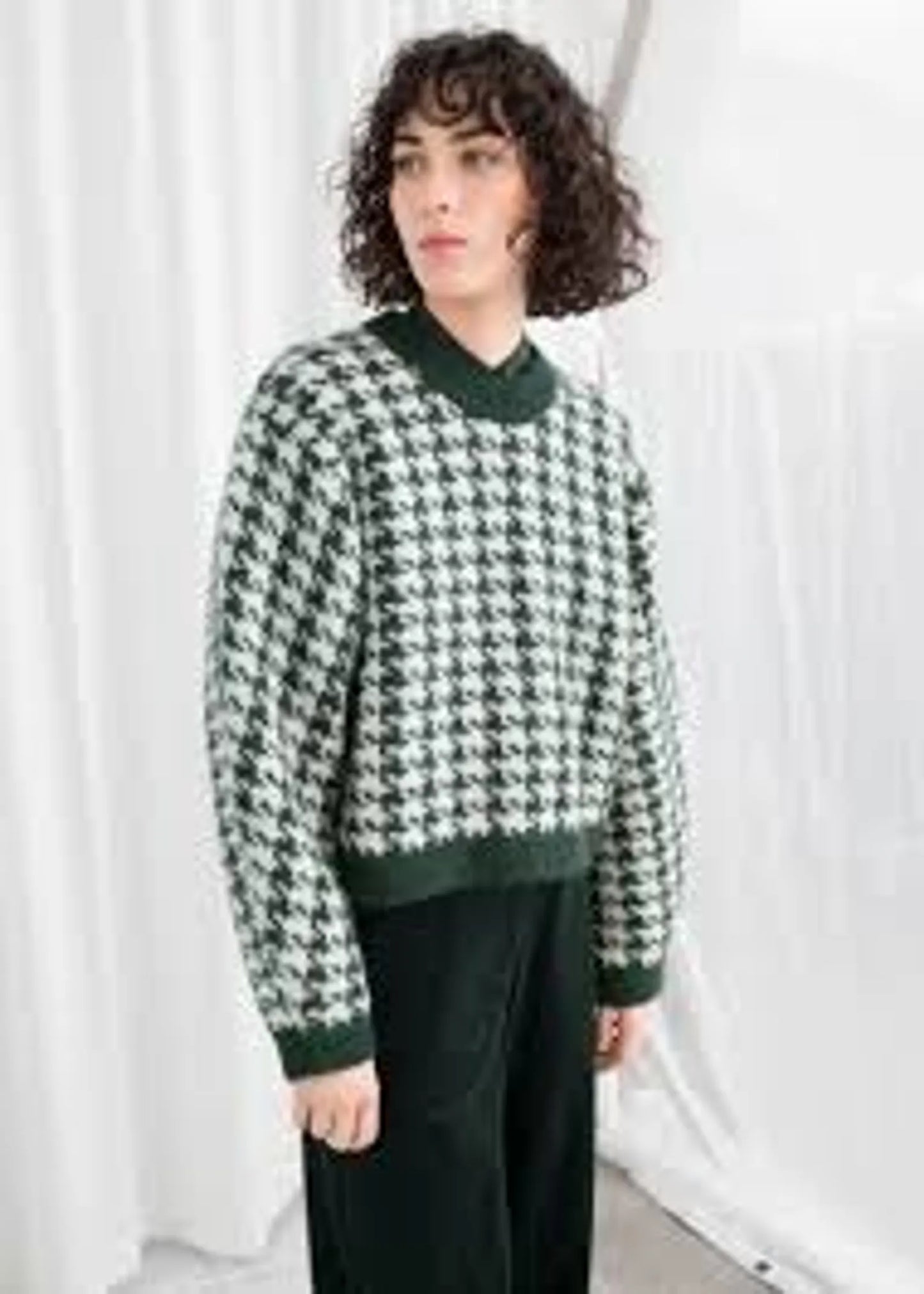 & Other Stories Houndstooth Sweater