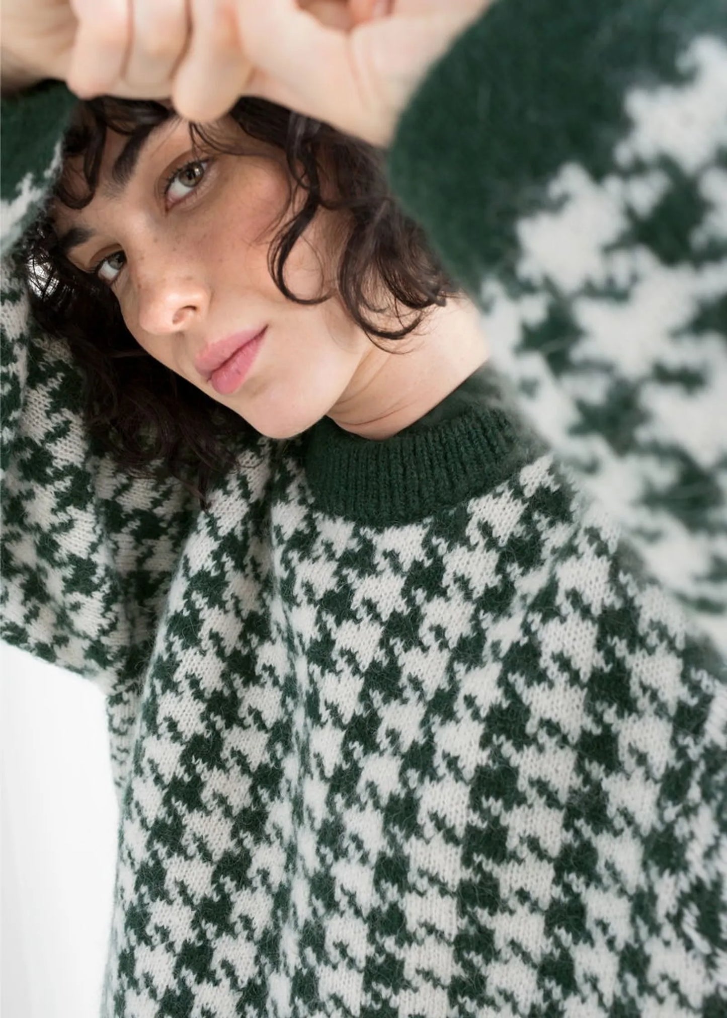 & Other Stories Houndstooth Sweater