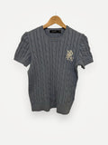 Ralph Lauren Polo Women's Cable Knit Cotton Short Sleeve Sweater