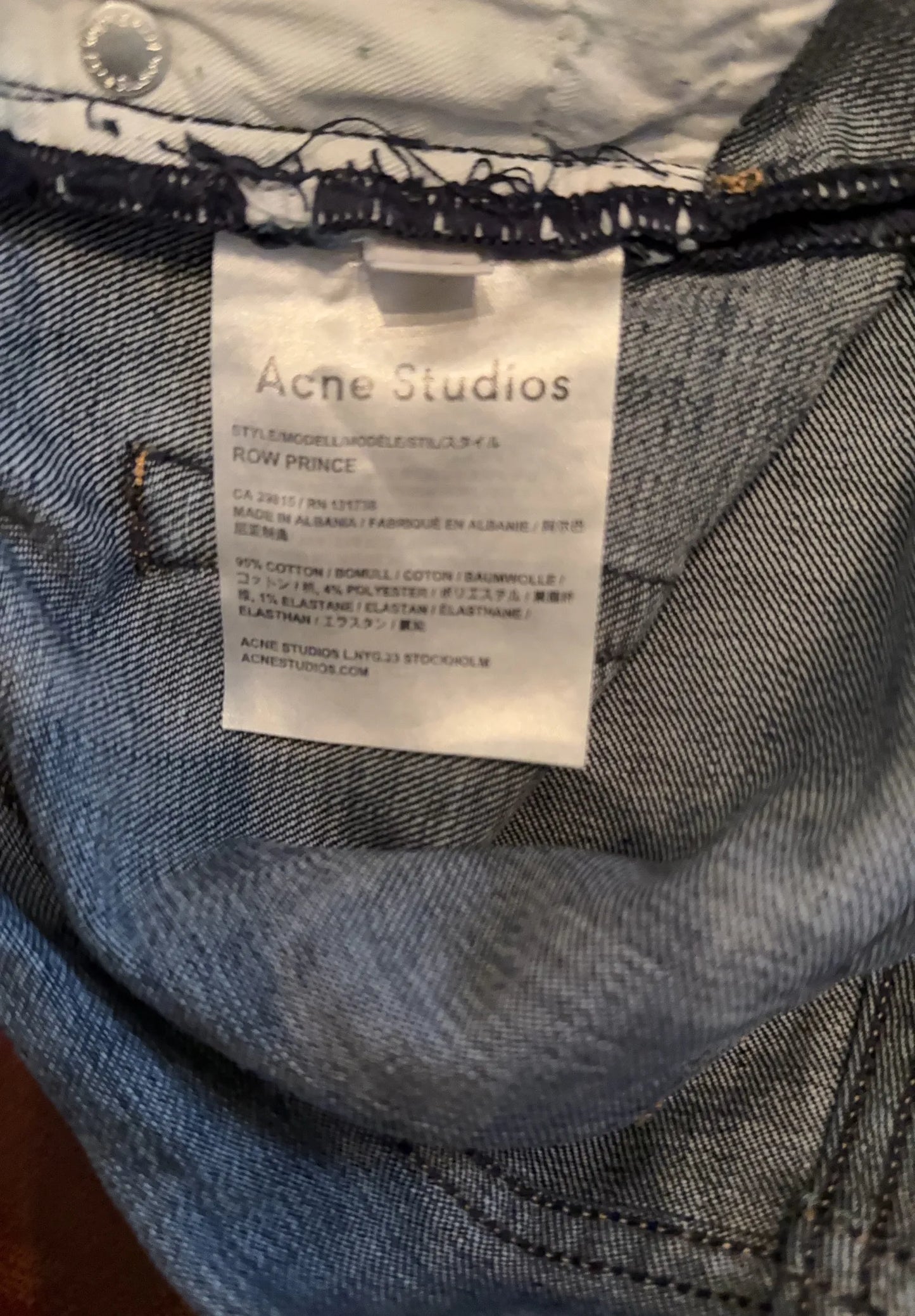 Acne Studios Row Prince-jeans
