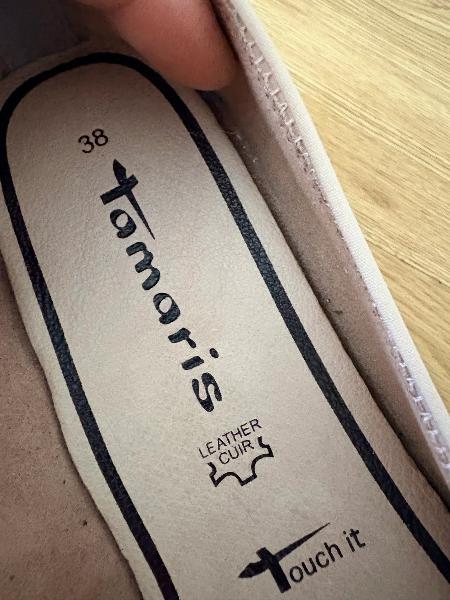 Tamaris-skinnballerinaskor NWOT