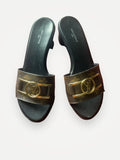 Louis Vuitton Lv Mule-skinnklackar