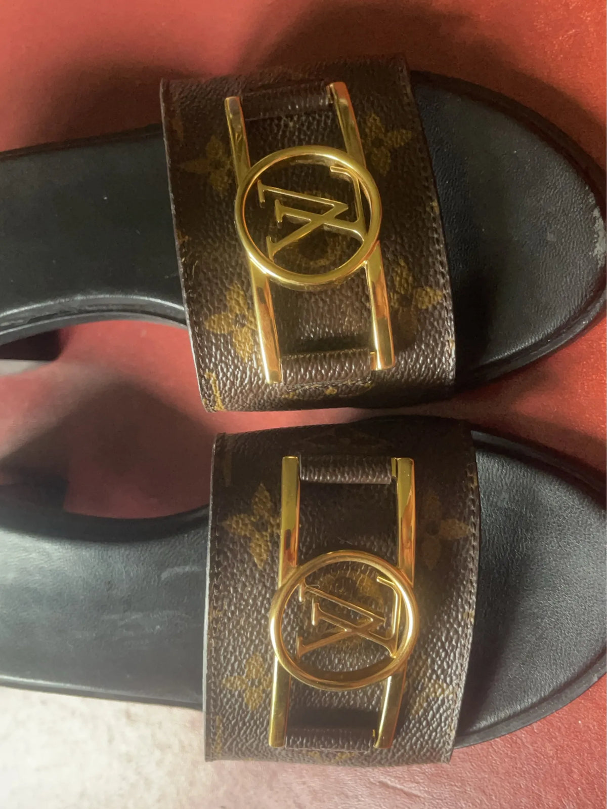 Louis Vuitton Lv Mule-skinnklackar