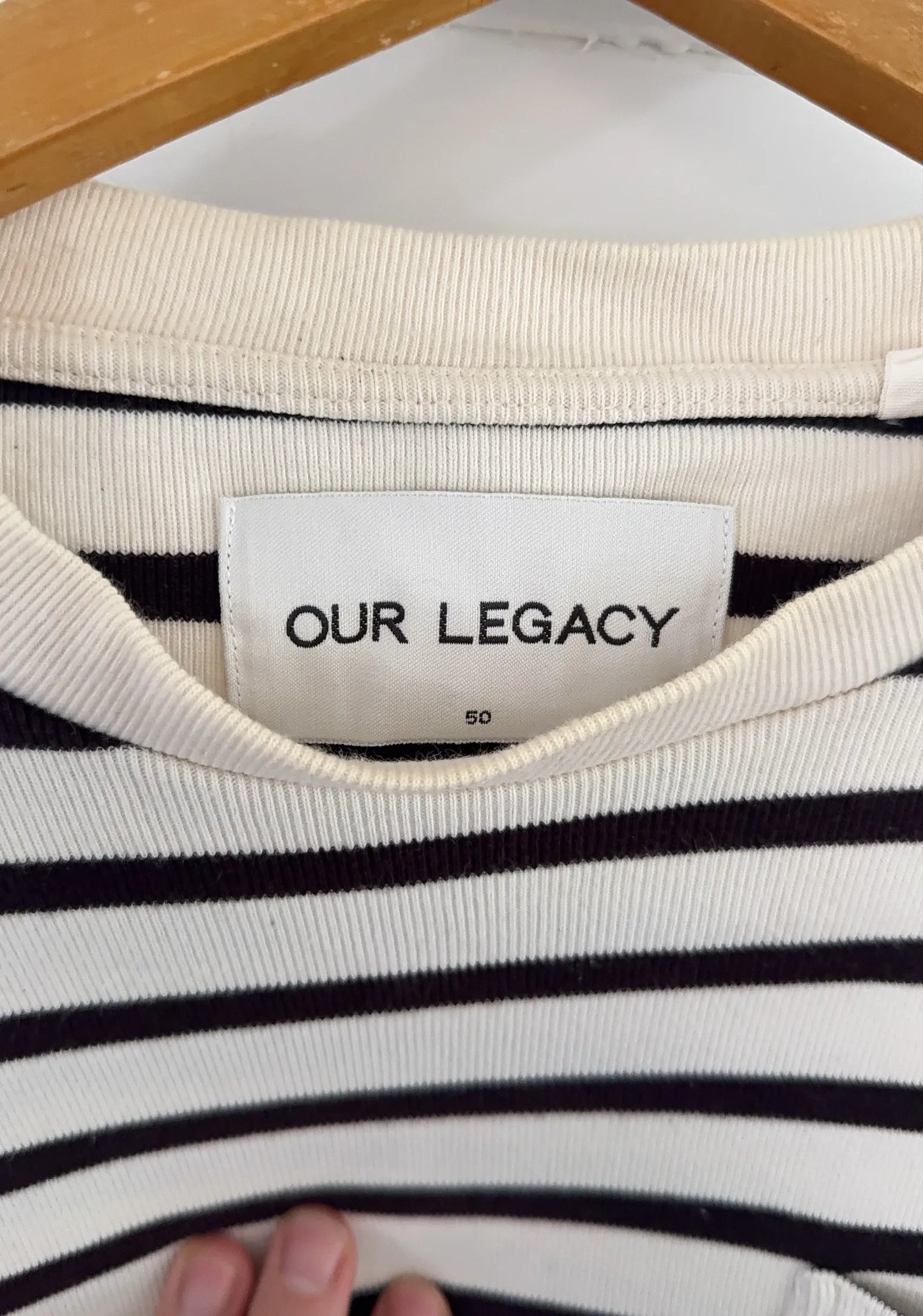 Our Legacy Marron White Stripe Sweater