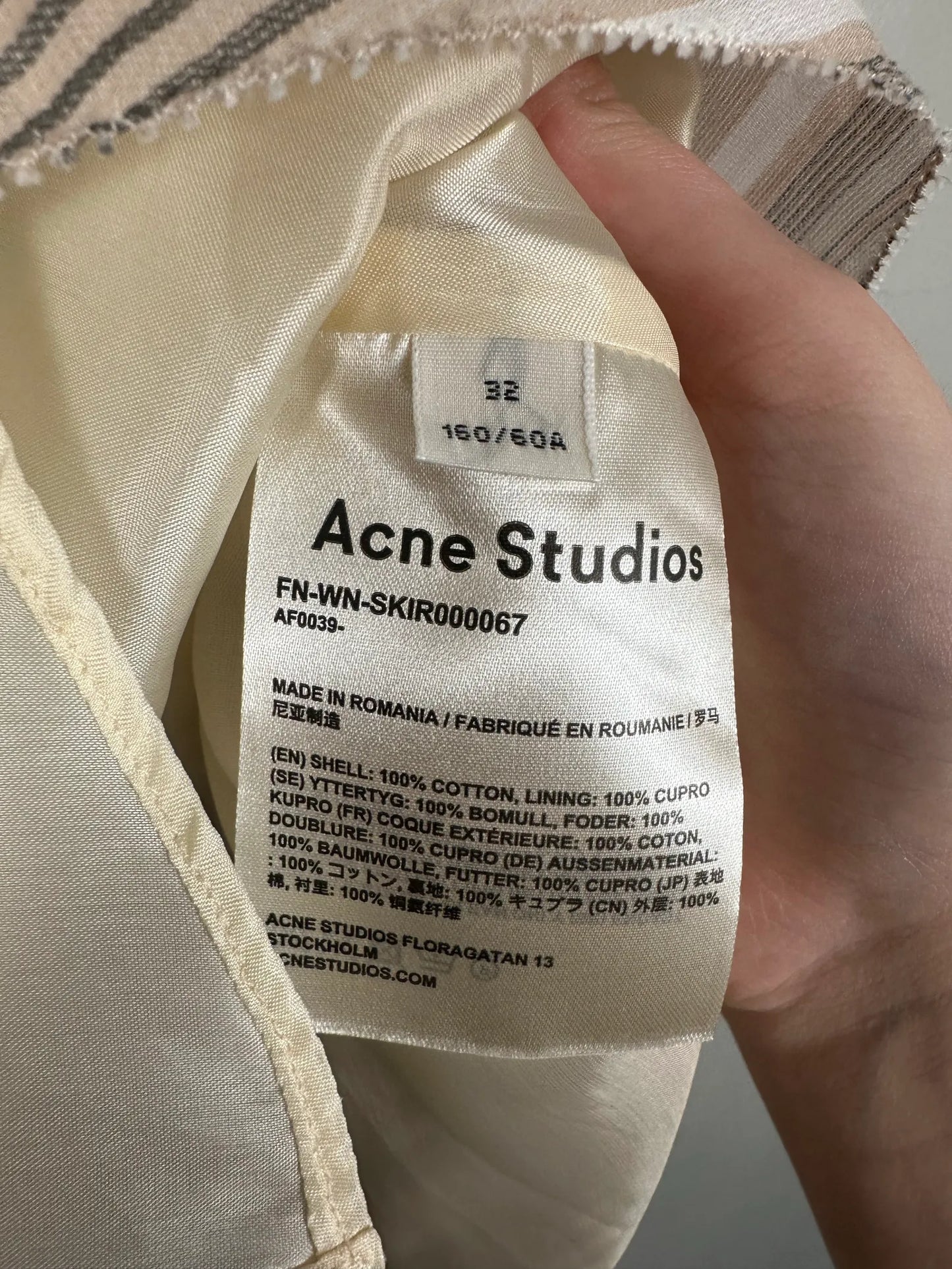 Acne Studios Fn – Wn Skir000067 Skirt
