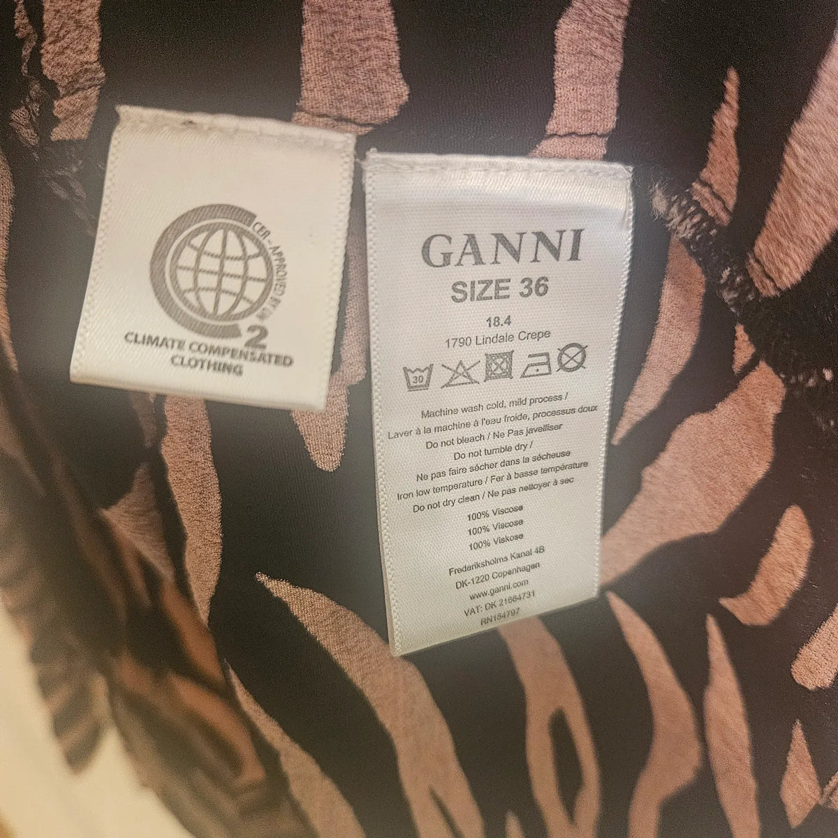 Ganni Lindale Crepe-klänning