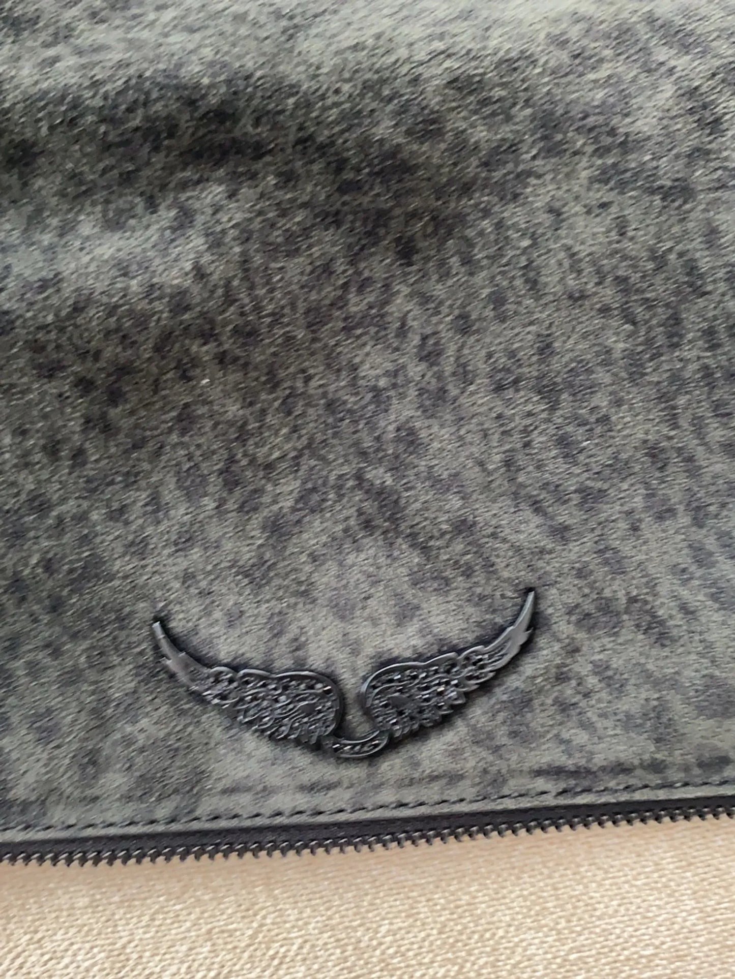 Zadig & Voltaire Suede Noir Cobolt Shoulder bag