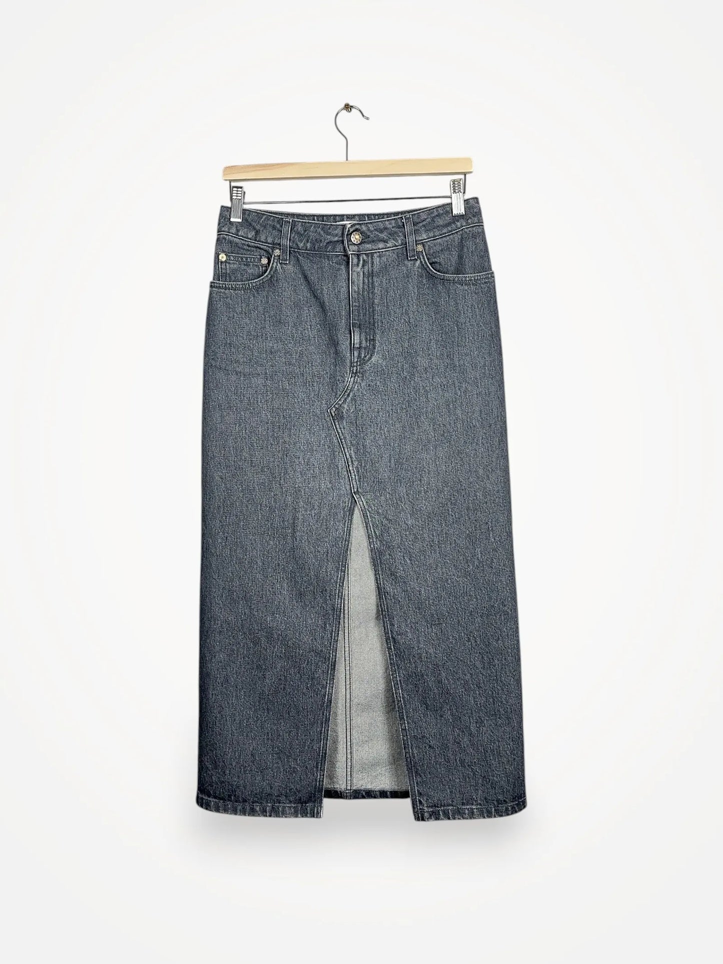 Filippa K Long Slit Denim Skirt