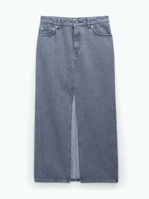 Filippa K Long Slit Denim Skirt