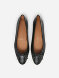 Flattered Bodil Leather Black-skinnballerinaskor