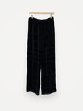 Toteme Monogram Devoré Pj Bottoms Black-byxor
