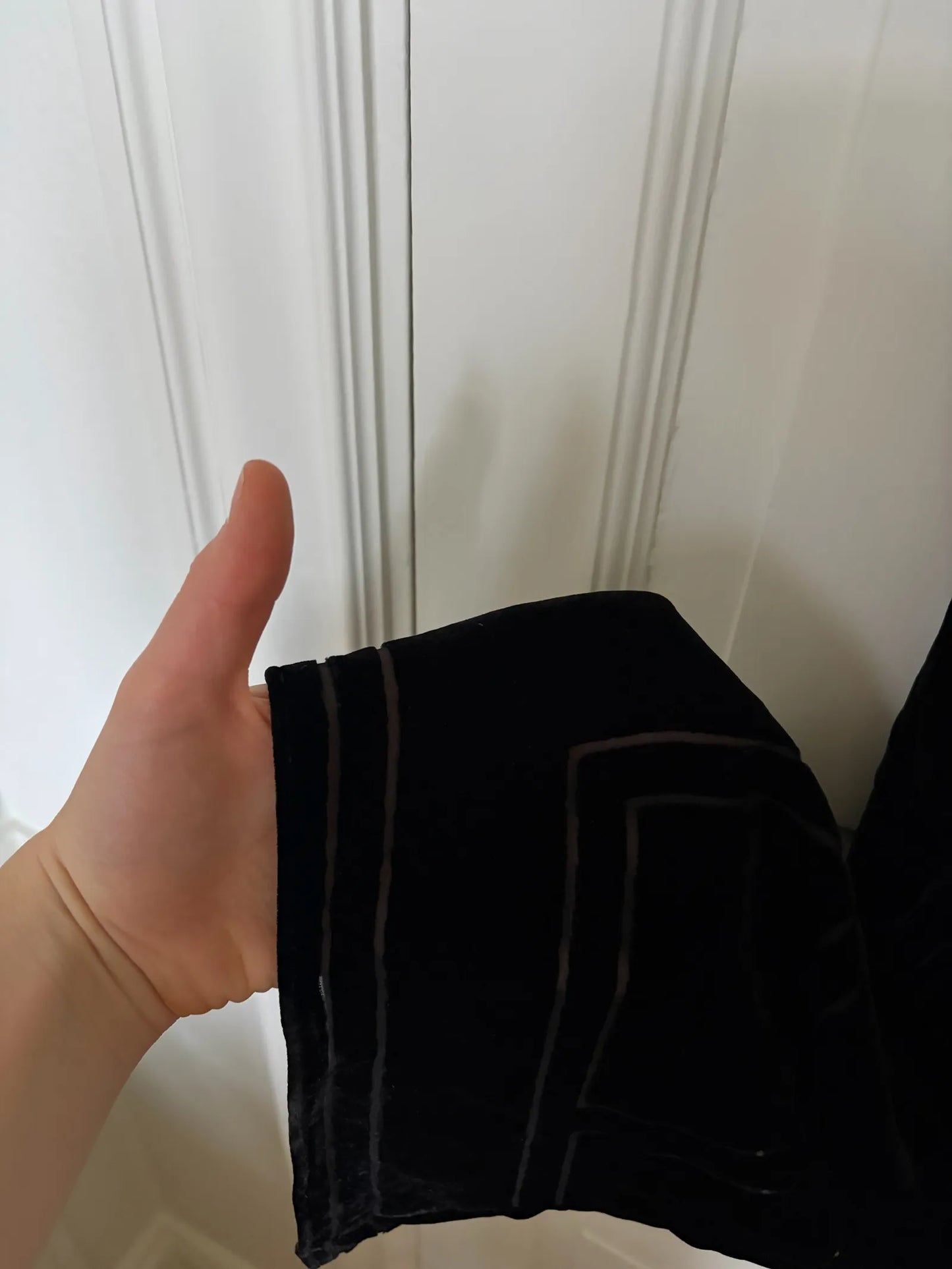 Toteme Monogram Devoré Pj Bottoms Black-byxor