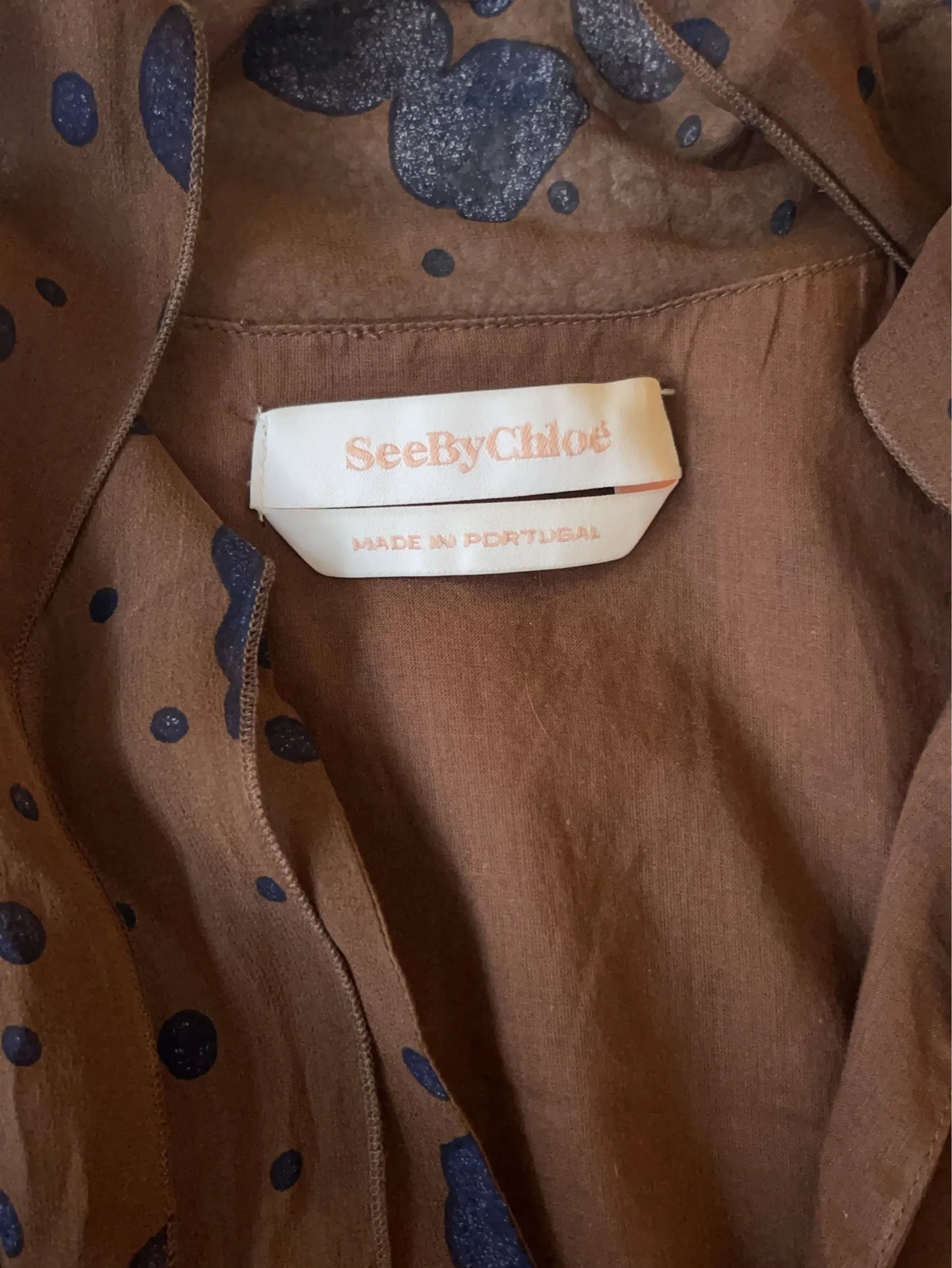 See by Chloé-sidenklänning