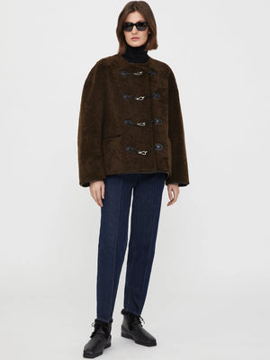 Toteme Teddy Shearling Clasp-pälsjacka