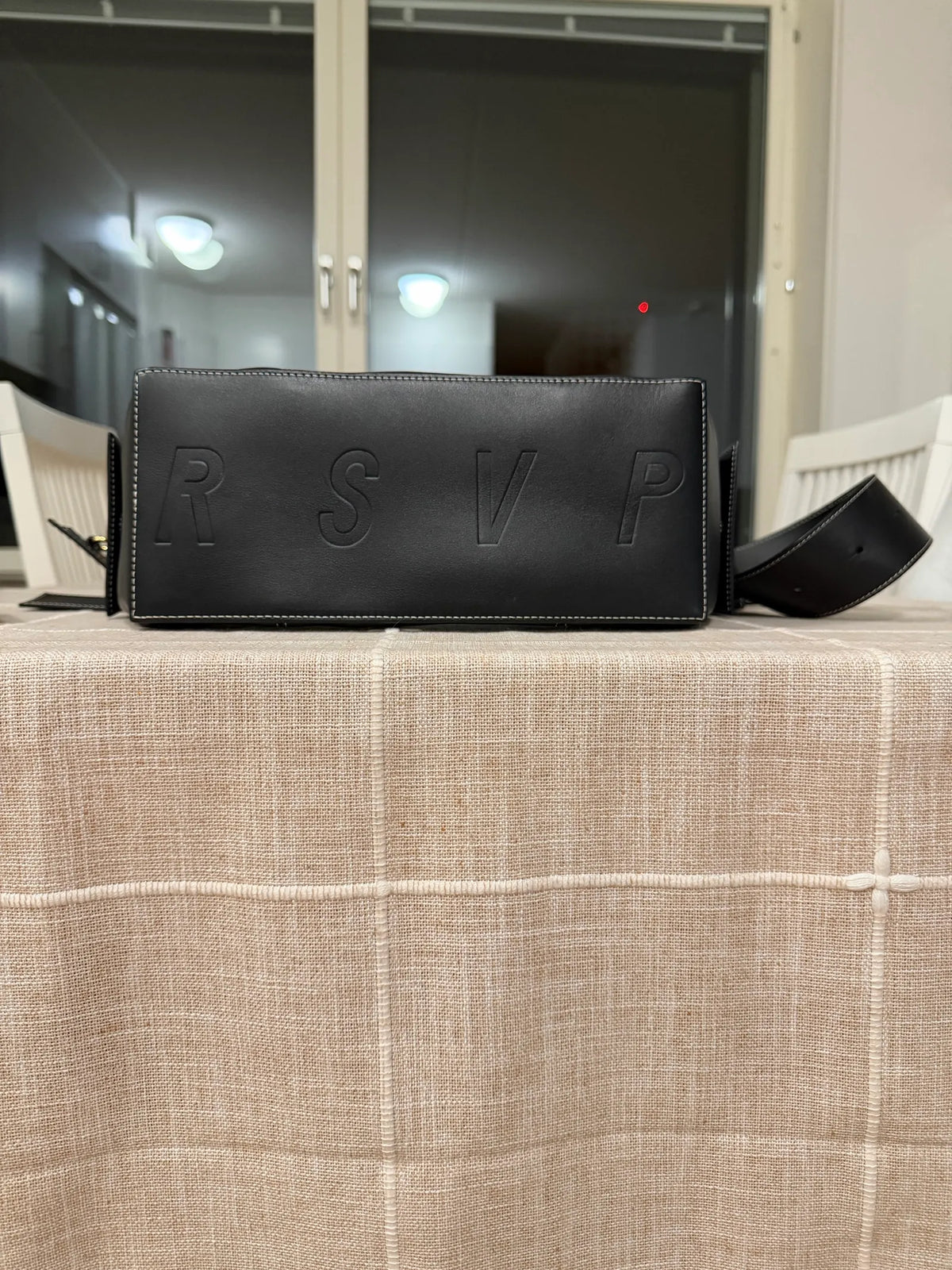 Batman Smooth Black Calfskin Shoulder bag