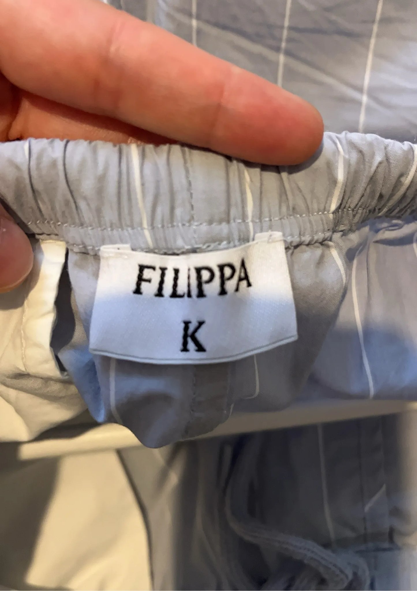 Filippa K Striped Drawstring-shorts NWOT
