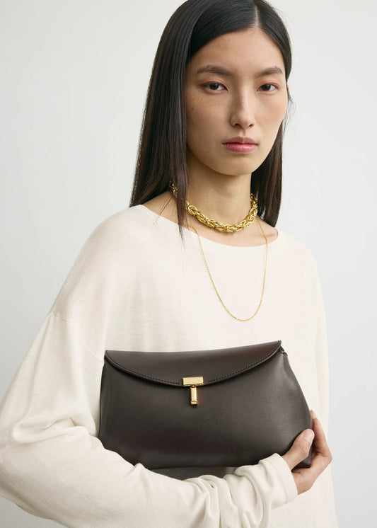 Toteme T-lock Bark Shoulder bag