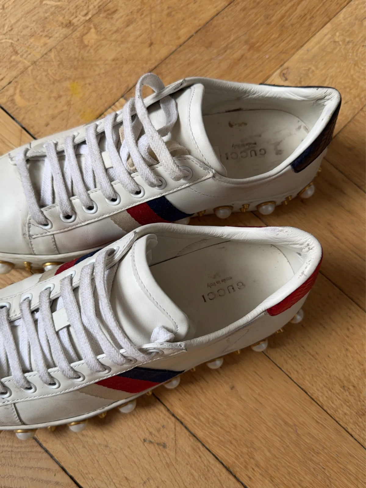 Gucci-skinnsneakers