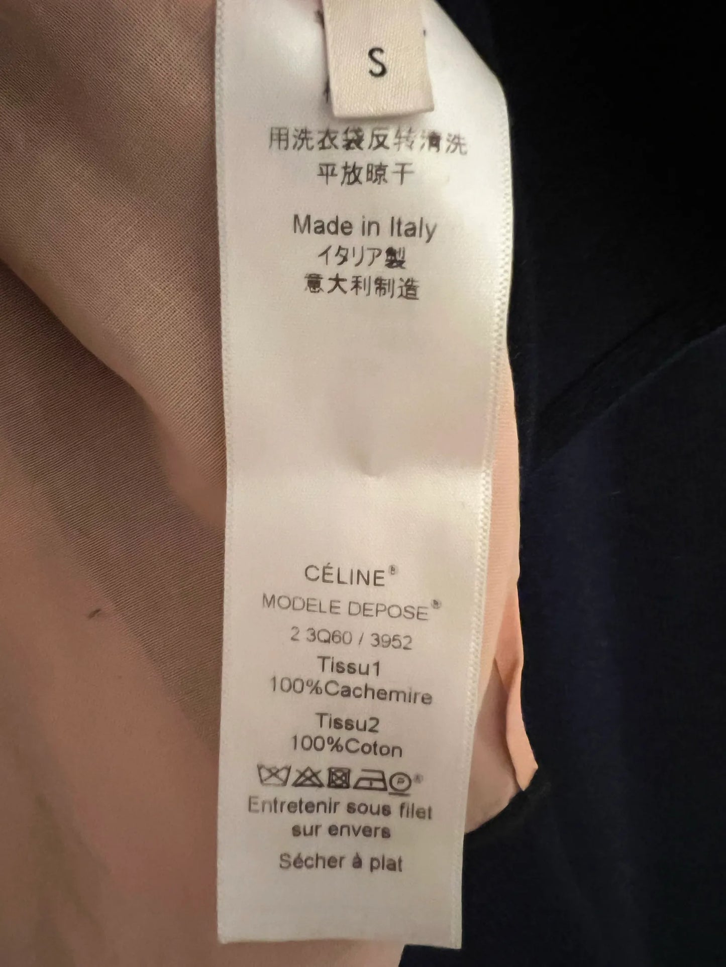 Céline Cashmere Crew-kashmirtröja