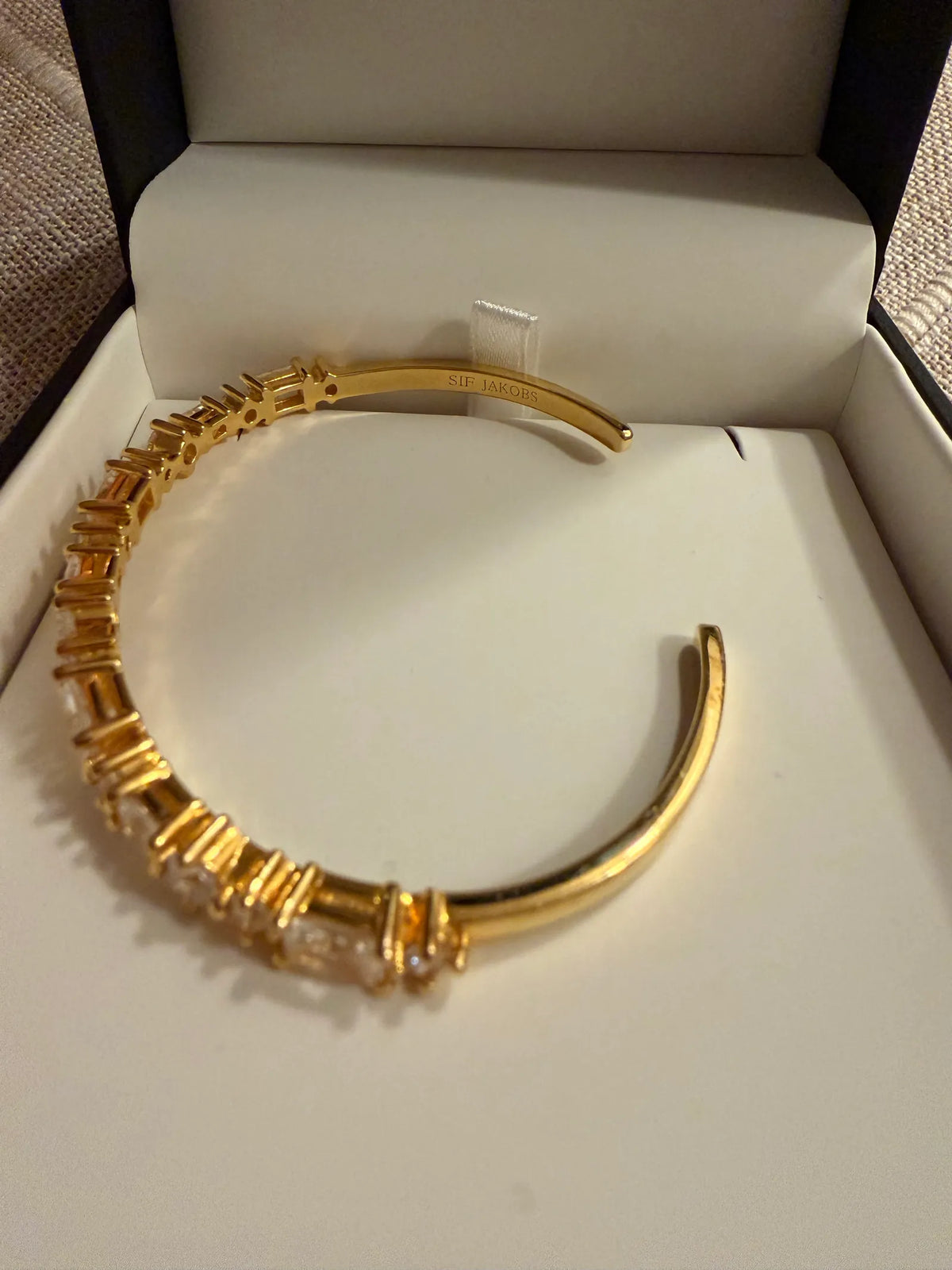 Sif Jakobs 18k Gold Plated Ivrea Bangle Bracelet