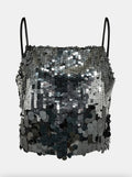 Sofie Schnoor Charcoal Sequin-topp NWT