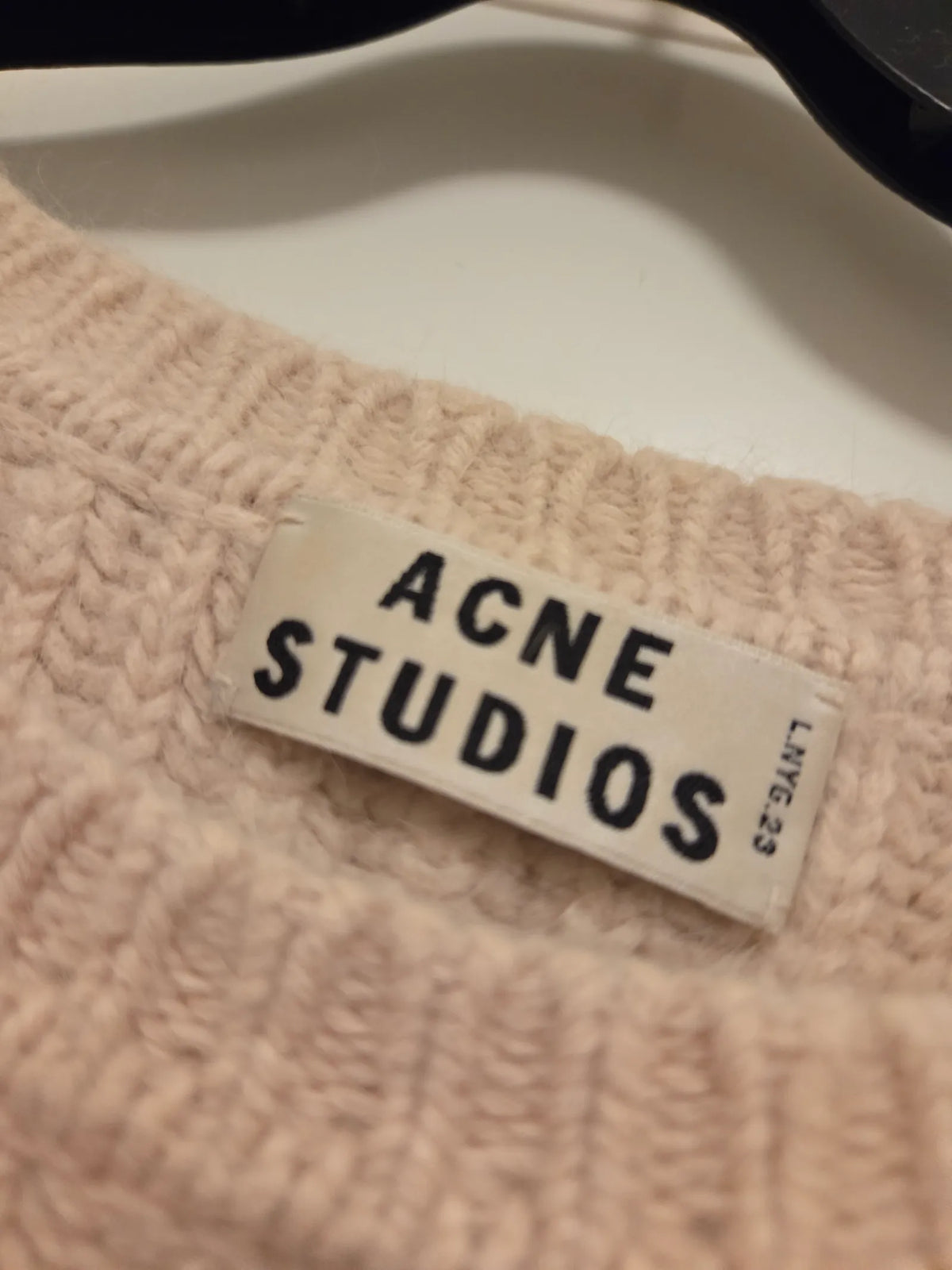 Acne Studios Rakel Rib Fuzzy Knit Sweater