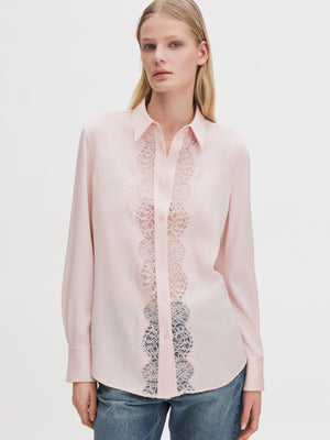 Filippa K Vertical Lace Detail-skjorta