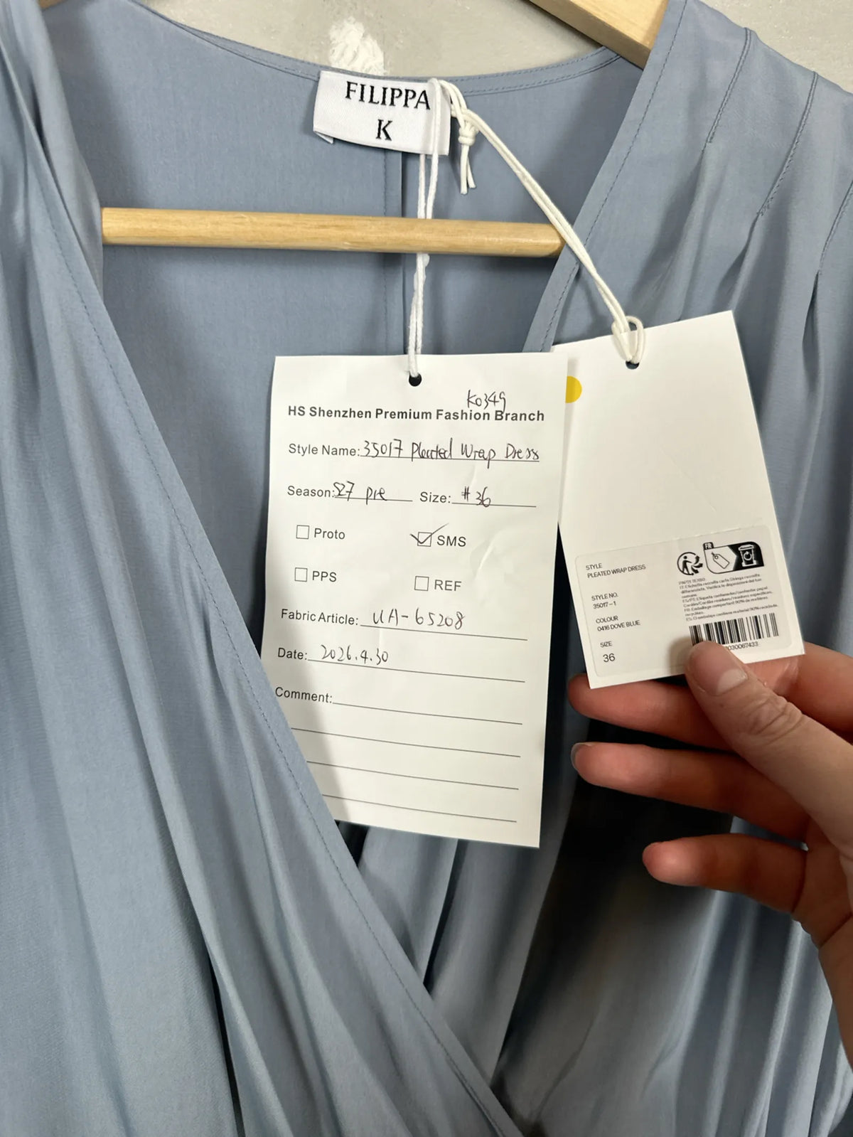 Filippa K Pleated Wrap Dress