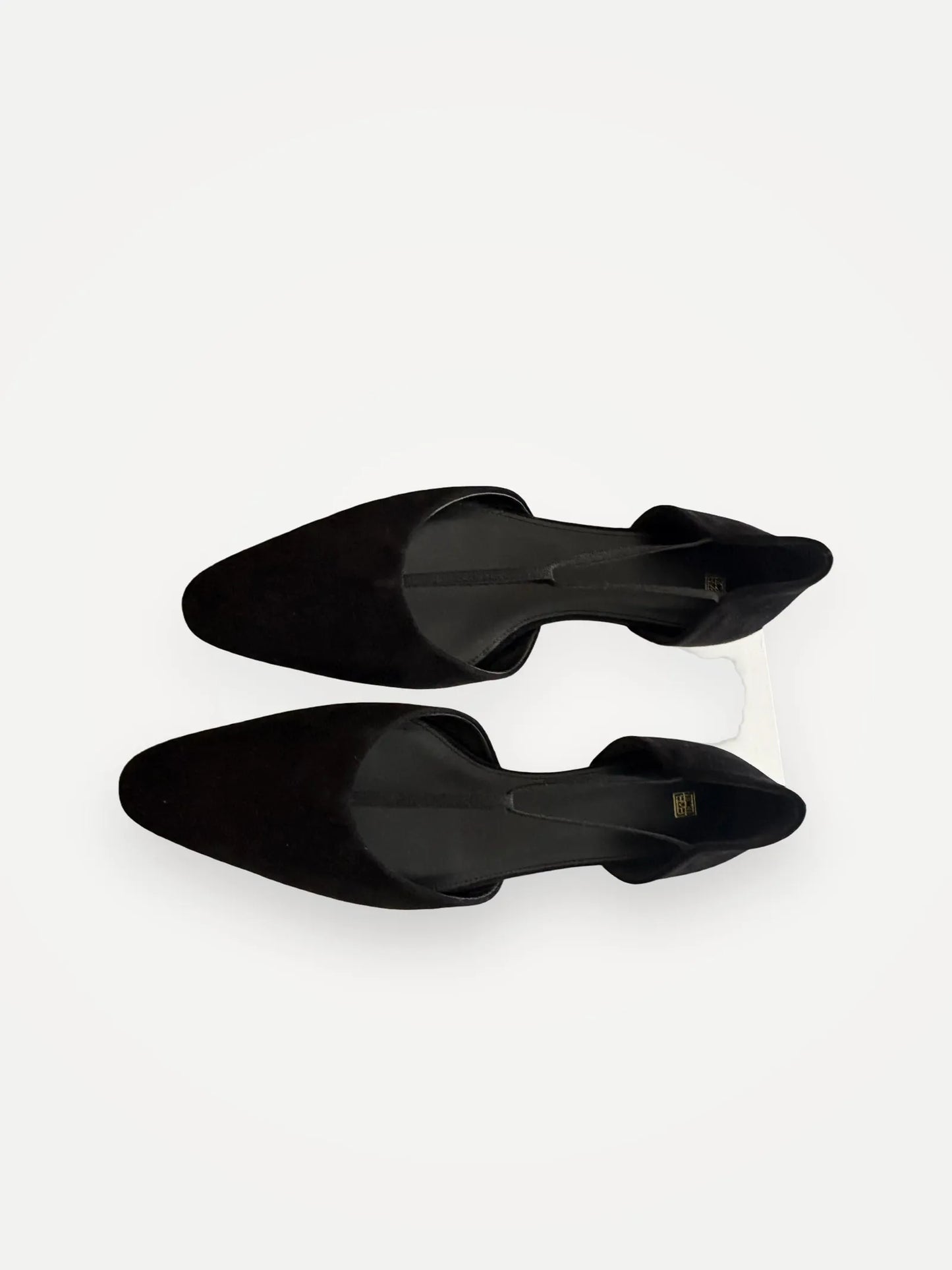 Toteme The Suede T-strap Flat Black Ballet flats