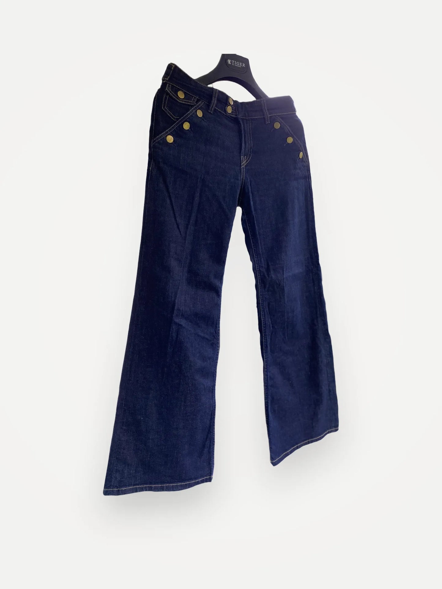 Filippa K Liz Gold Button Eco-jeans
